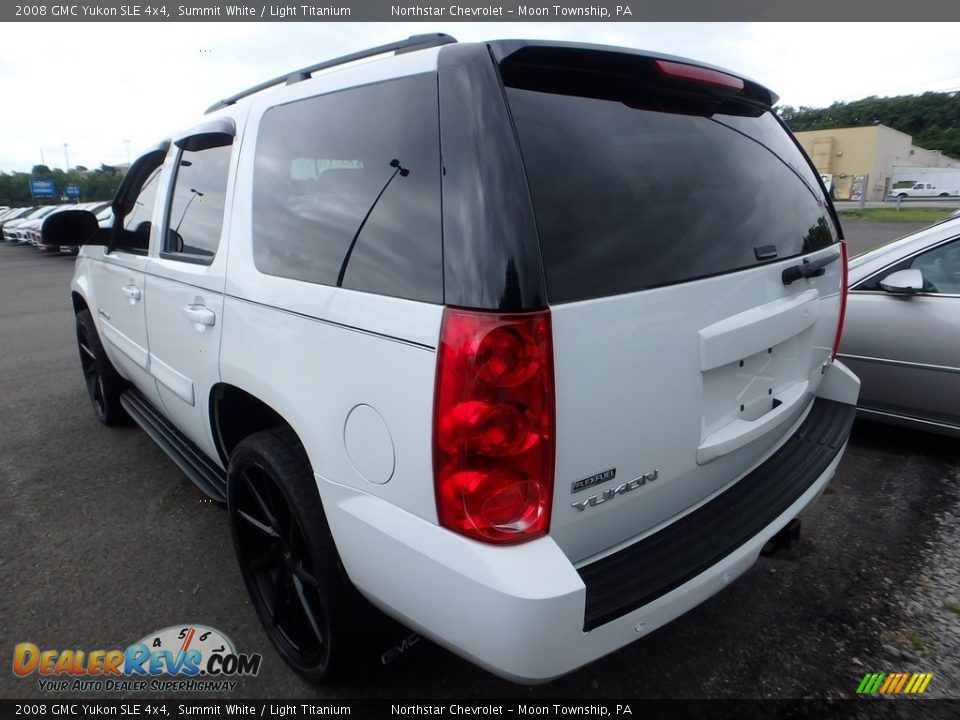 2008 GMC Yukon SLE 4x4 Summit White / Light Titanium Photo #2