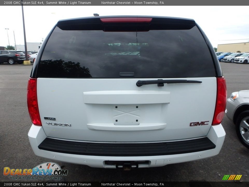 2008 GMC Yukon SLE 4x4 Summit White / Light Titanium Photo #3