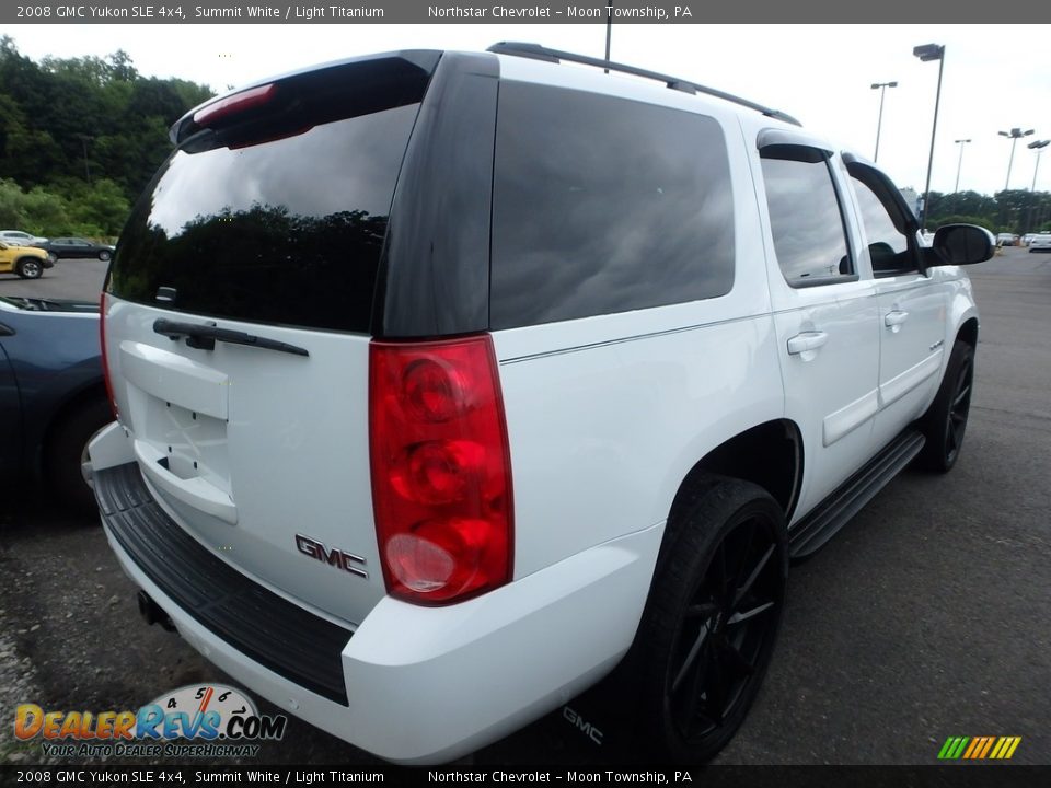 2008 GMC Yukon SLE 4x4 Summit White / Light Titanium Photo #4