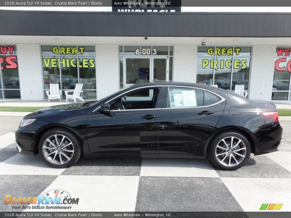2018 Acura TLX V6 Sedan Crystal Black Pearl / Ebony Photo #1