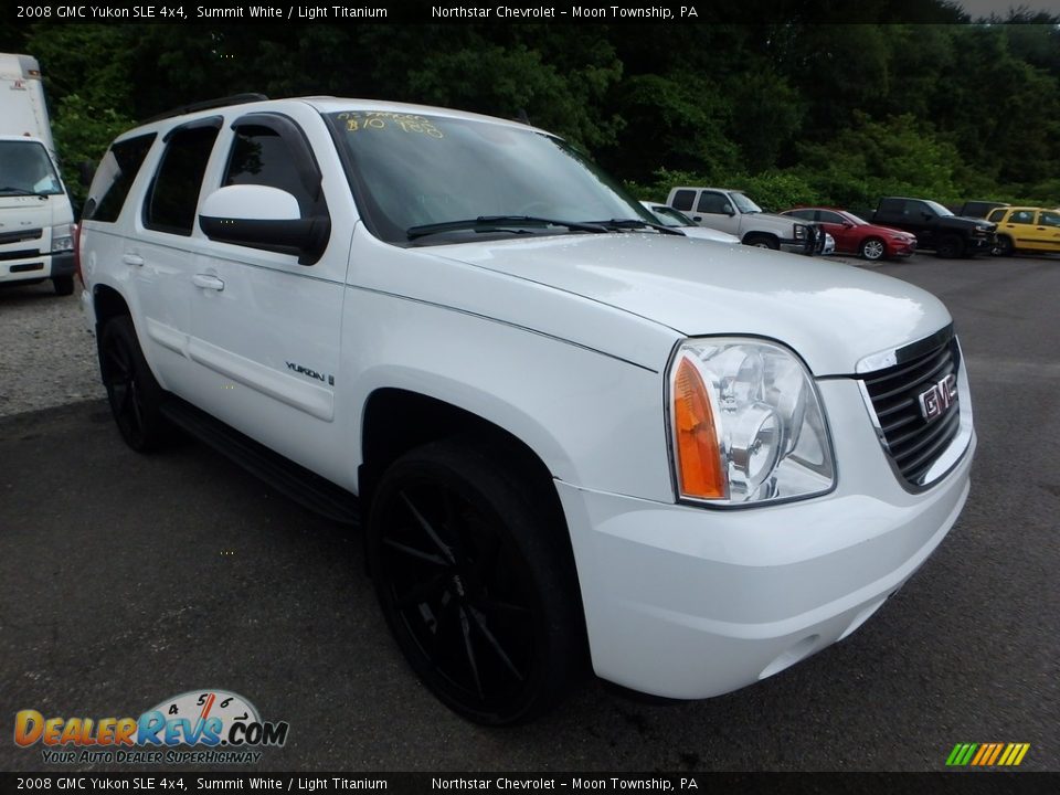 2008 GMC Yukon SLE 4x4 Summit White / Light Titanium Photo #5