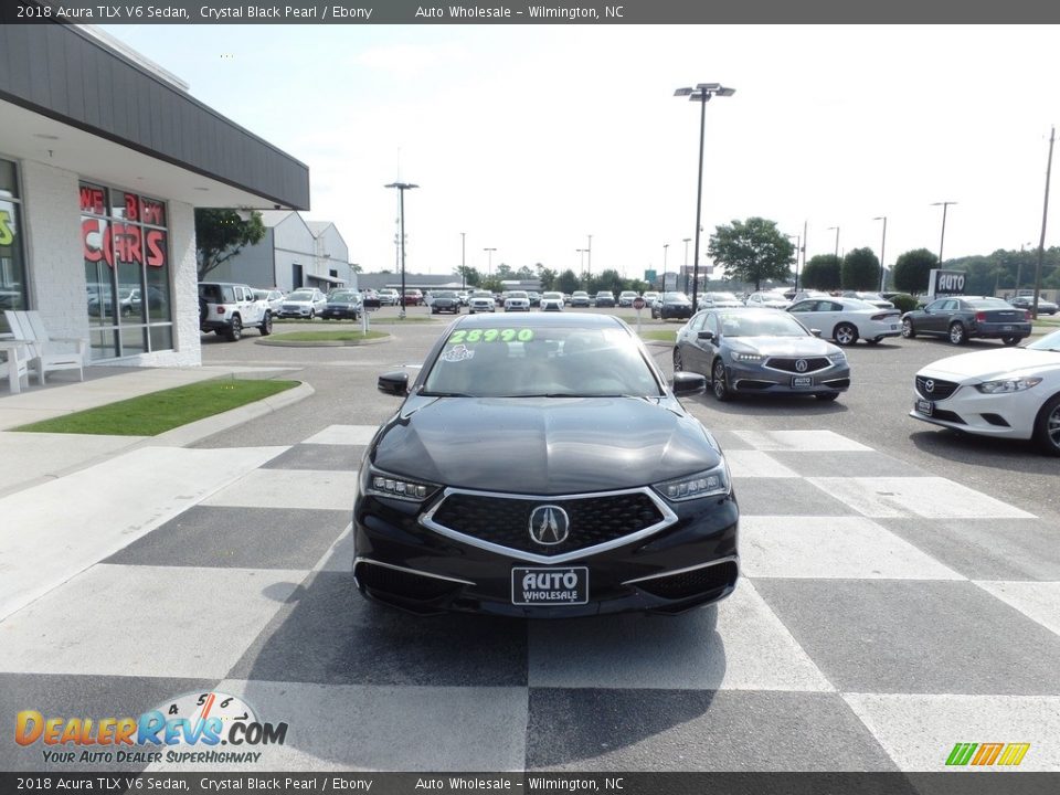 2018 Acura TLX V6 Sedan Crystal Black Pearl / Ebony Photo #2