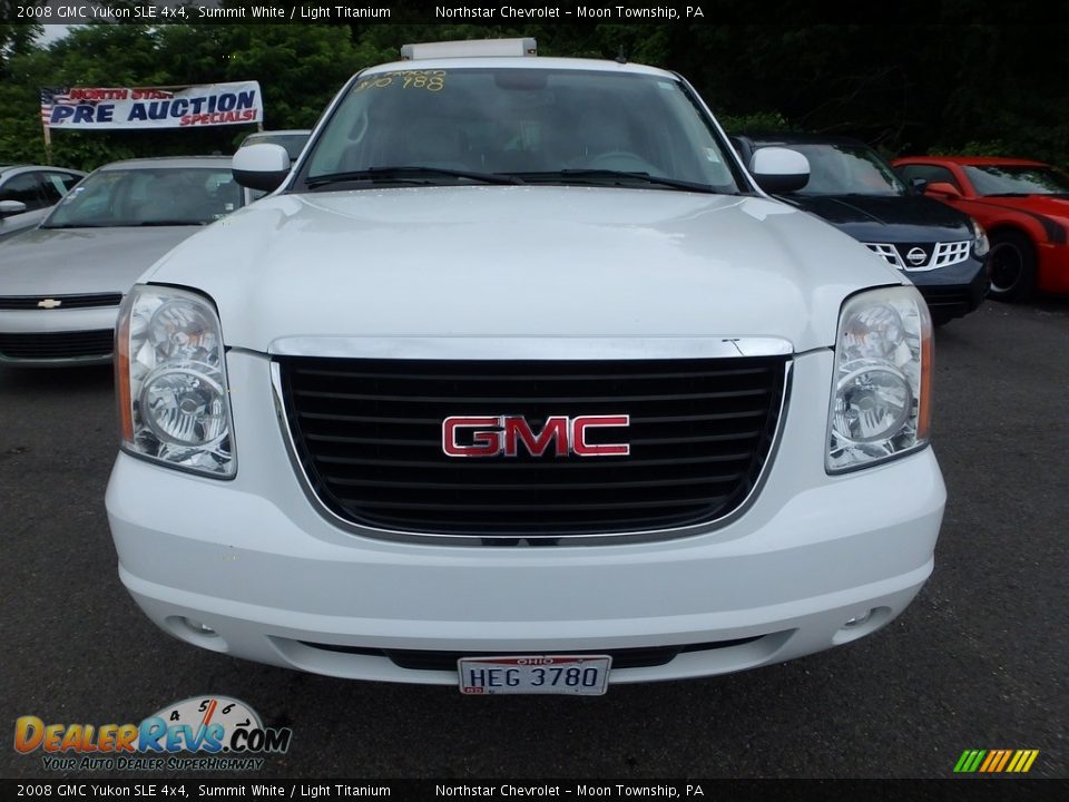 2008 GMC Yukon SLE 4x4 Summit White / Light Titanium Photo #6