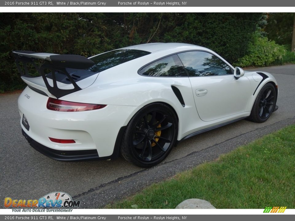 2016 Porsche 911 GT3 RS White / Black/Platinum Grey Photo #6
