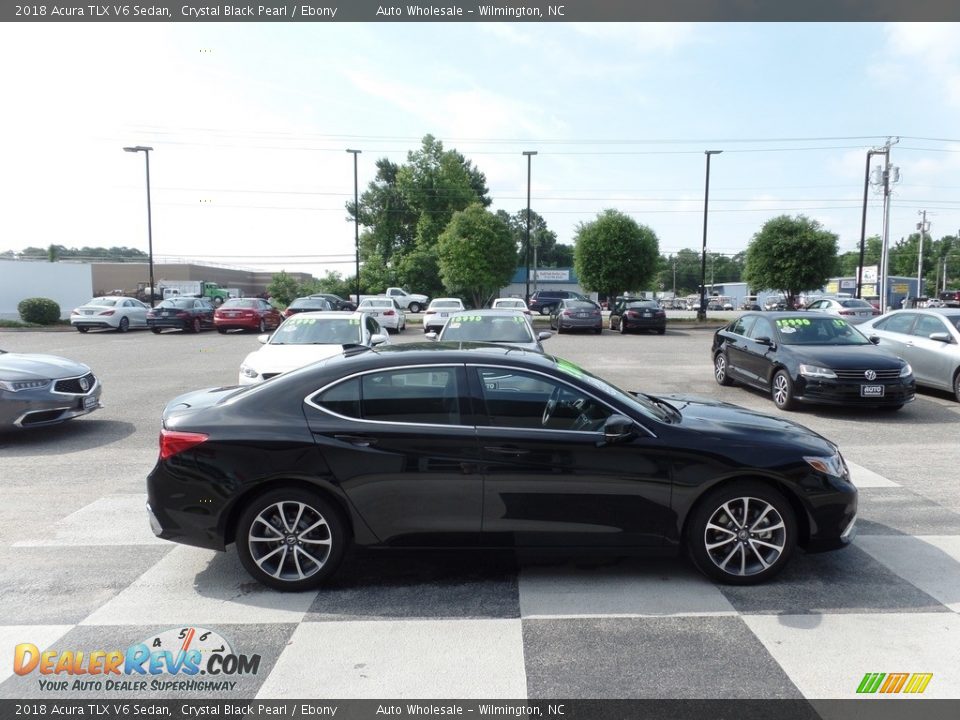 2018 Acura TLX V6 Sedan Crystal Black Pearl / Ebony Photo #3