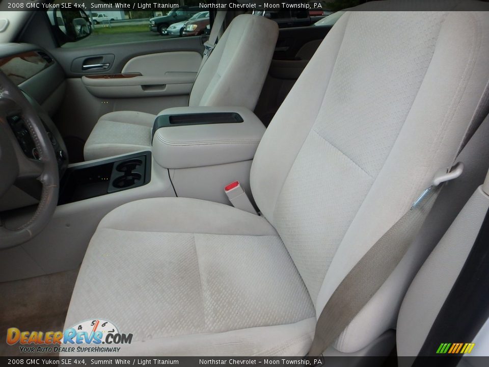 2008 GMC Yukon SLE 4x4 Summit White / Light Titanium Photo #8