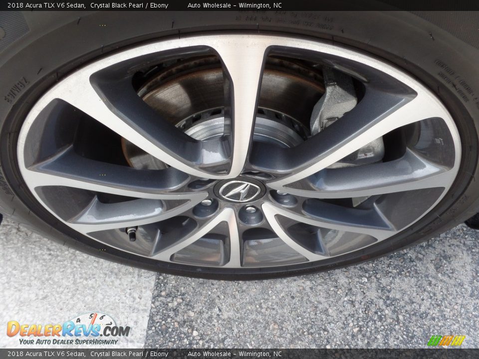 2018 Acura TLX V6 Sedan Crystal Black Pearl / Ebony Photo #7