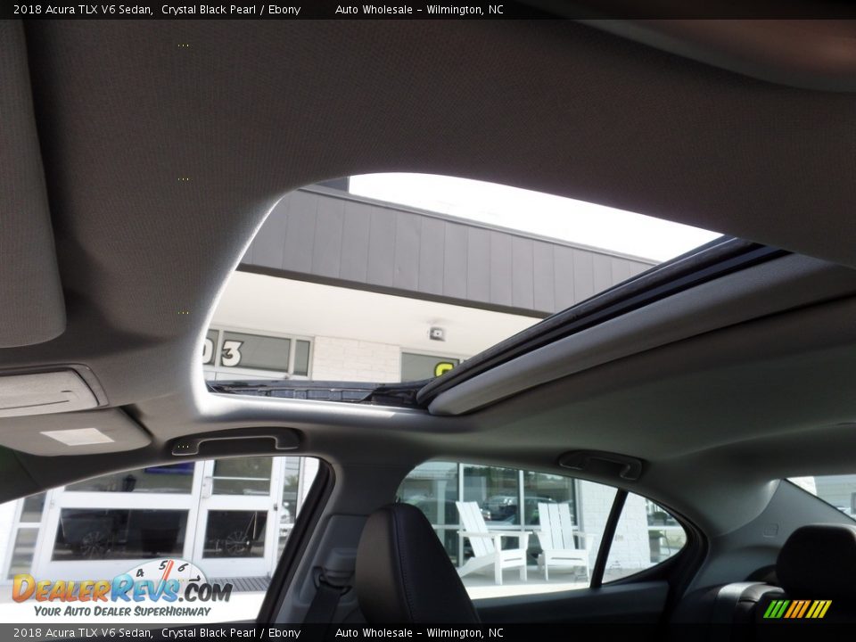 2018 Acura TLX V6 Sedan Crystal Black Pearl / Ebony Photo #11