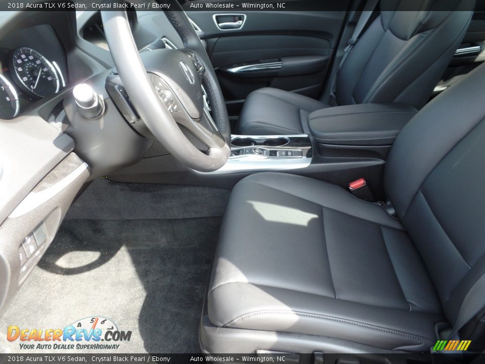 2018 Acura TLX V6 Sedan Crystal Black Pearl / Ebony Photo #12