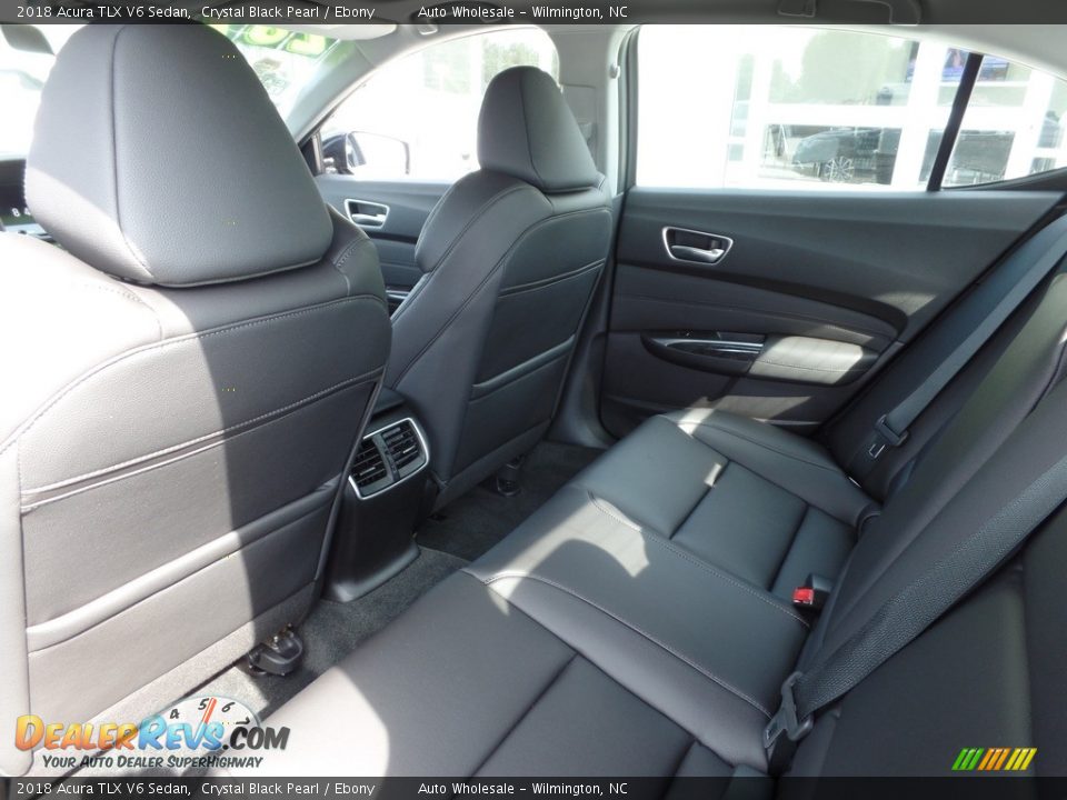2018 Acura TLX V6 Sedan Crystal Black Pearl / Ebony Photo #13