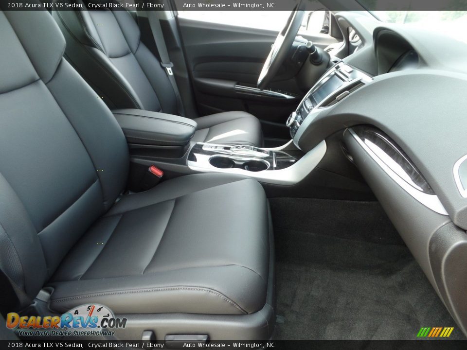 2018 Acura TLX V6 Sedan Crystal Black Pearl / Ebony Photo #14
