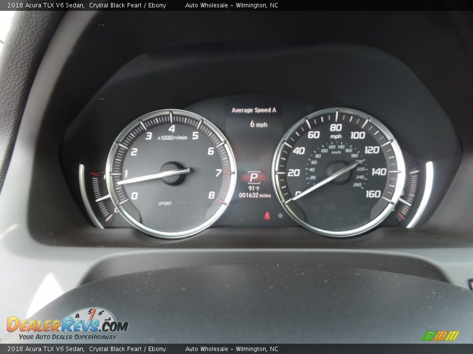 2018 Acura TLX V6 Sedan Crystal Black Pearl / Ebony Photo #17