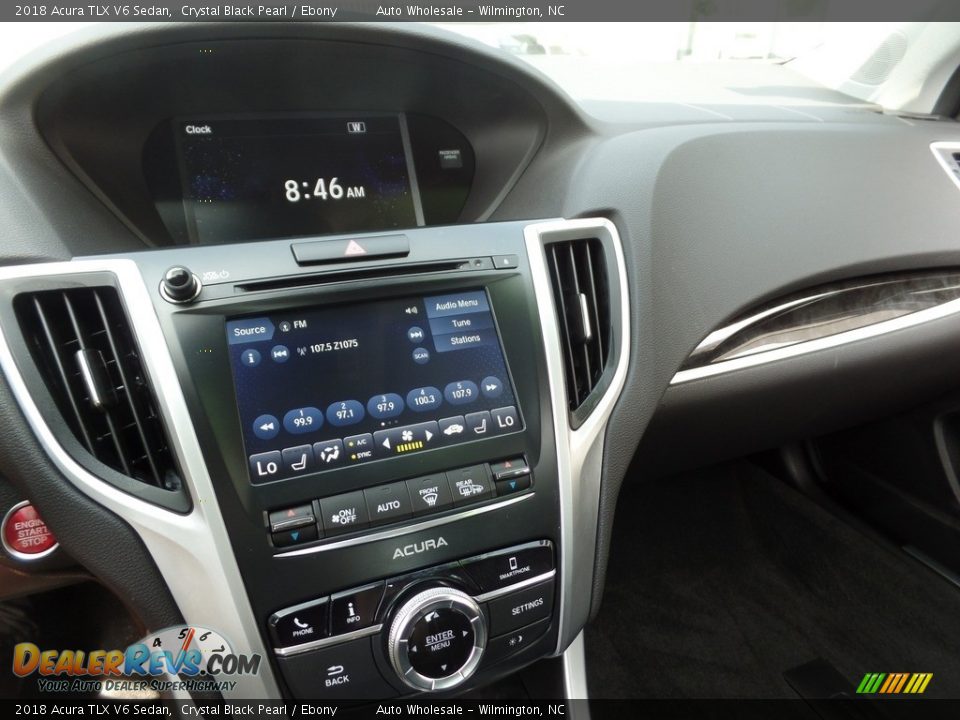 2018 Acura TLX V6 Sedan Crystal Black Pearl / Ebony Photo #18