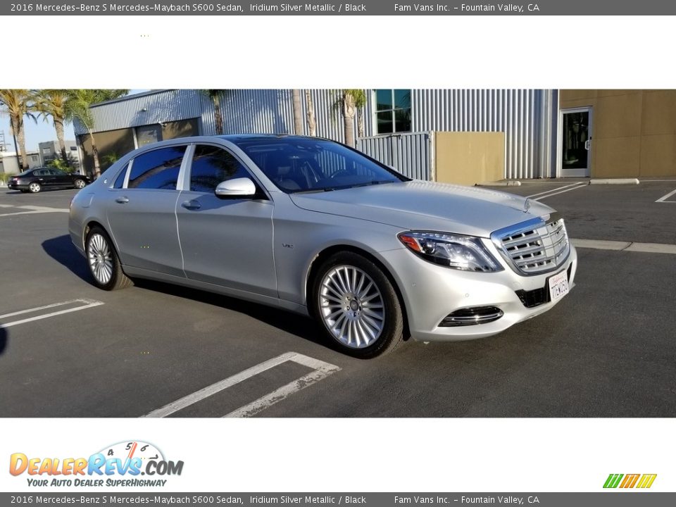 2016 Mercedes-Benz S Mercedes-Maybach S600 Sedan Iridium Silver Metallic / Black Photo #1