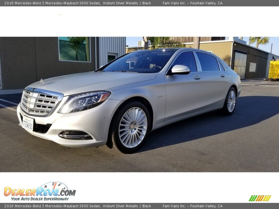 2016 Mercedes-Benz S Mercedes-Maybach S600 Sedan Iridium Silver Metallic / Black Photo #2