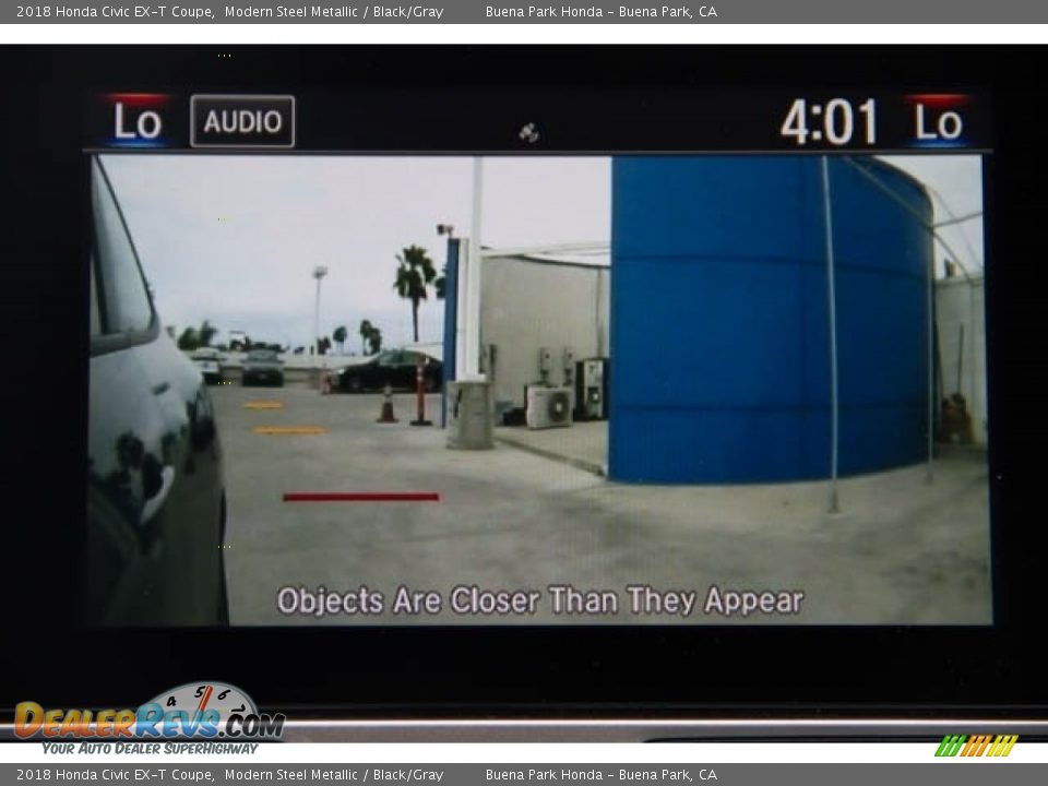 2018 Honda Civic EX-T Coupe Modern Steel Metallic / Black/Gray Photo #6