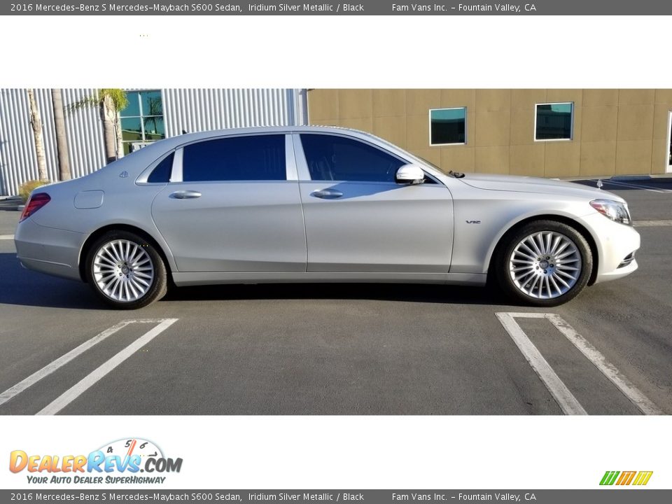 2016 Mercedes-Benz S Mercedes-Maybach S600 Sedan Iridium Silver Metallic / Black Photo #3