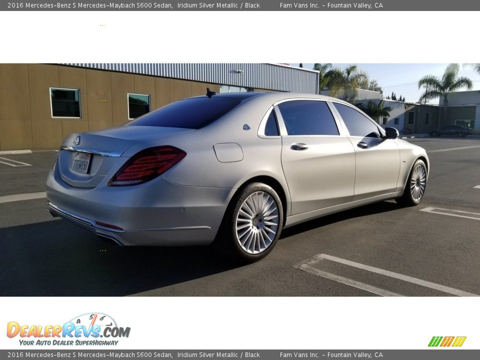 2016 Mercedes-Benz S Mercedes-Maybach S600 Sedan Iridium Silver Metallic / Black Photo #4