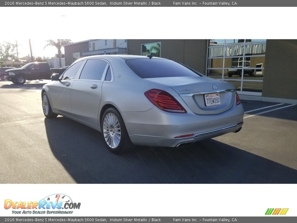 2016 Mercedes-Benz S Mercedes-Maybach S600 Sedan Iridium Silver Metallic / Black Photo #5