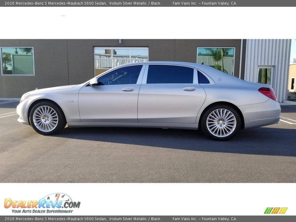 2016 Mercedes-Benz S Mercedes-Maybach S600 Sedan Iridium Silver Metallic / Black Photo #6