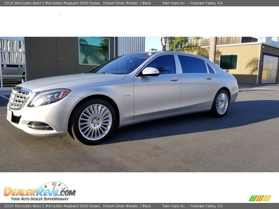 2016 Mercedes-Benz S Mercedes-Maybach S600 Sedan Iridium Silver Metallic / Black Photo #7