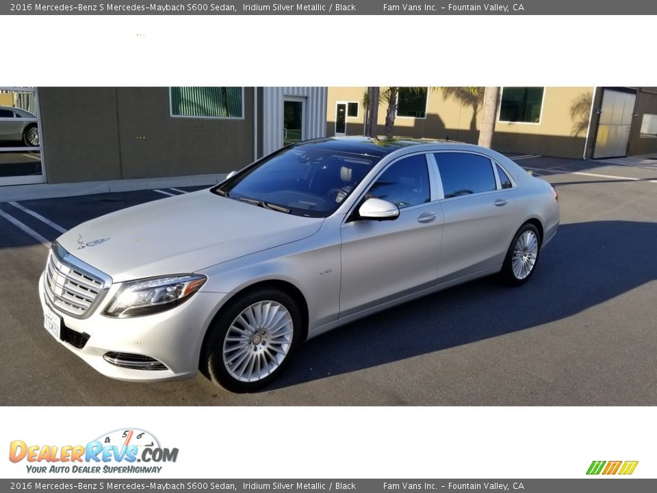 2016 Mercedes-Benz S Mercedes-Maybach S600 Sedan Iridium Silver Metallic / Black Photo #8