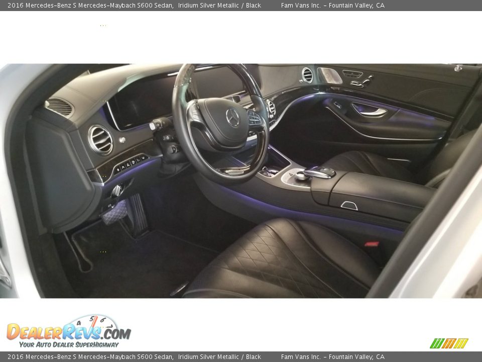 2016 Mercedes-Benz S Mercedes-Maybach S600 Sedan Iridium Silver Metallic / Black Photo #9