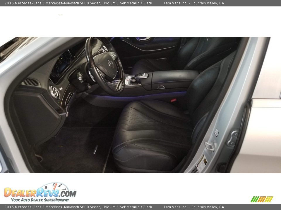 2016 Mercedes-Benz S Mercedes-Maybach S600 Sedan Iridium Silver Metallic / Black Photo #10
