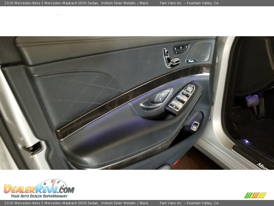 2016 Mercedes-Benz S Mercedes-Maybach S600 Sedan Iridium Silver Metallic / Black Photo #11