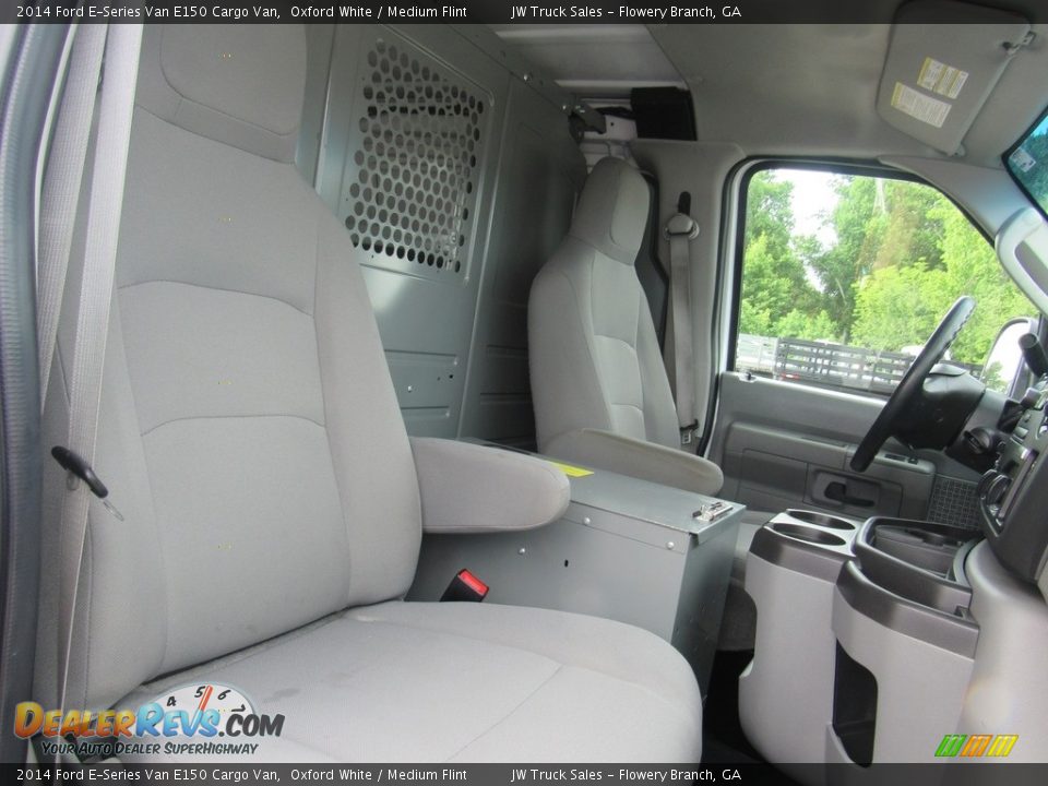 2014 Ford E-Series Van E150 Cargo Van Oxford White / Medium Flint Photo #21