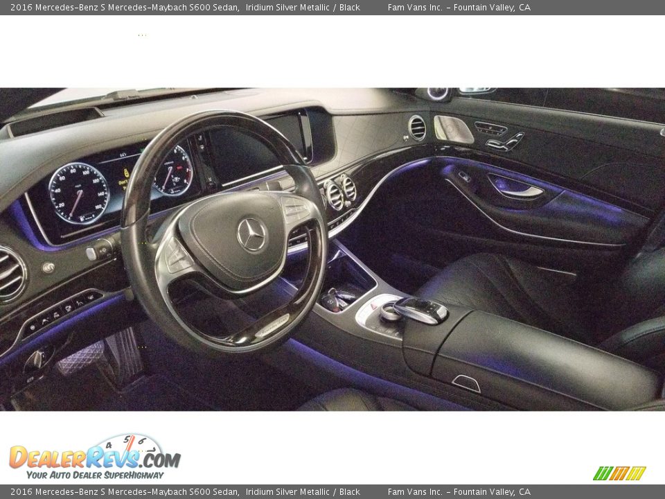2016 Mercedes-Benz S Mercedes-Maybach S600 Sedan Iridium Silver Metallic / Black Photo #12