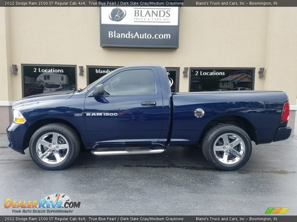 2012 Dodge Ram 1500 ST Regular Cab 4x4 True Blue Pearl / Dark Slate Gray/Medium Graystone Photo #1