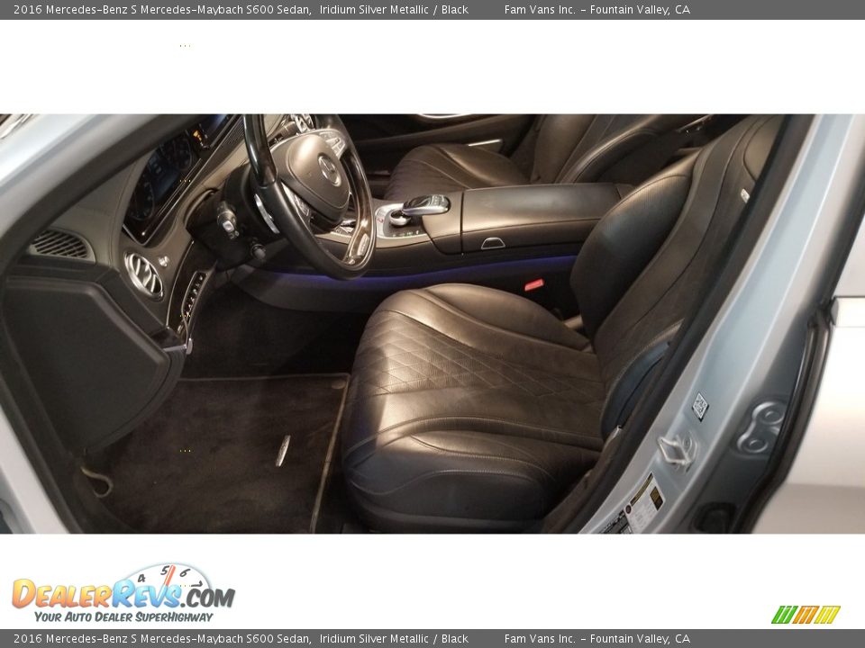 2016 Mercedes-Benz S Mercedes-Maybach S600 Sedan Iridium Silver Metallic / Black Photo #19