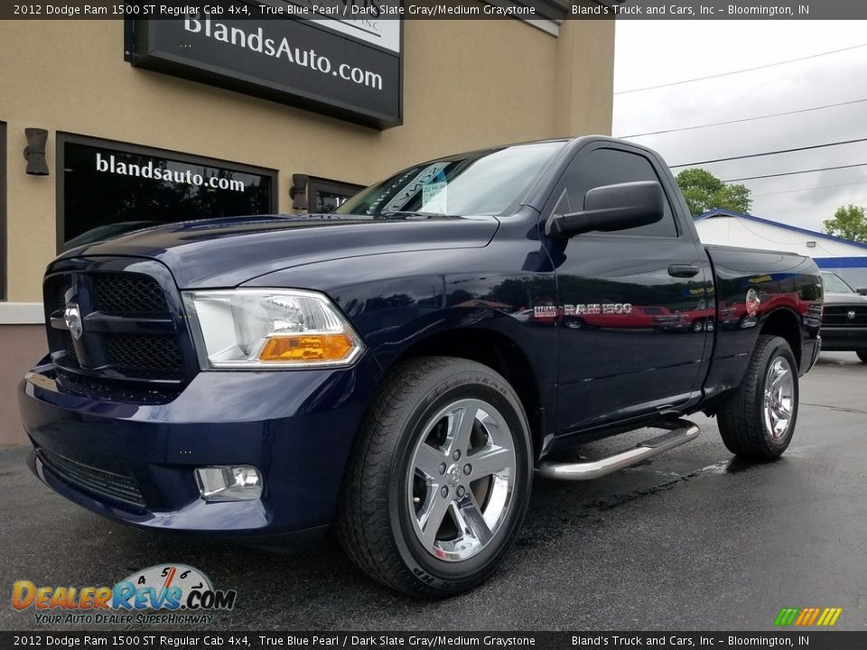 2012 Dodge Ram 1500 ST Regular Cab 4x4 True Blue Pearl / Dark Slate Gray/Medium Graystone Photo #2