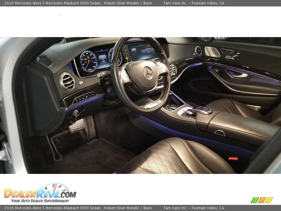 2016 Mercedes-Benz S Mercedes-Maybach S600 Sedan Iridium Silver Metallic / Black Photo #20