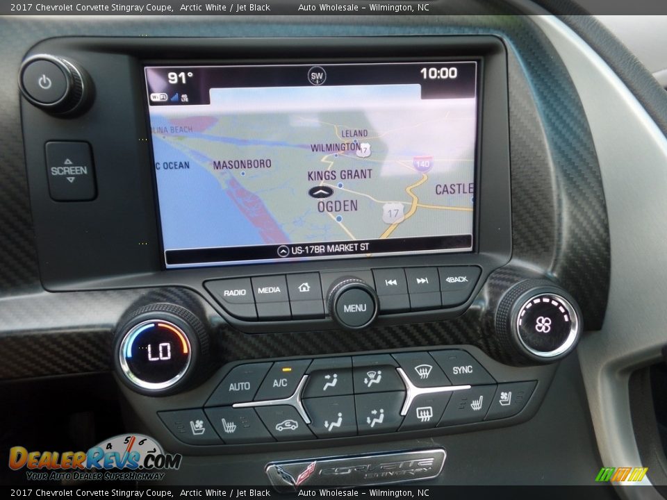 2017 Chevrolet Corvette Stingray Coupe Arctic White / Jet Black Photo #18