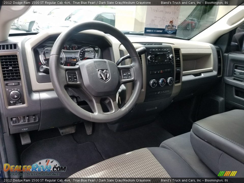 2012 Dodge Ram 1500 ST Regular Cab 4x4 True Blue Pearl / Dark Slate Gray/Medium Graystone Photo #12