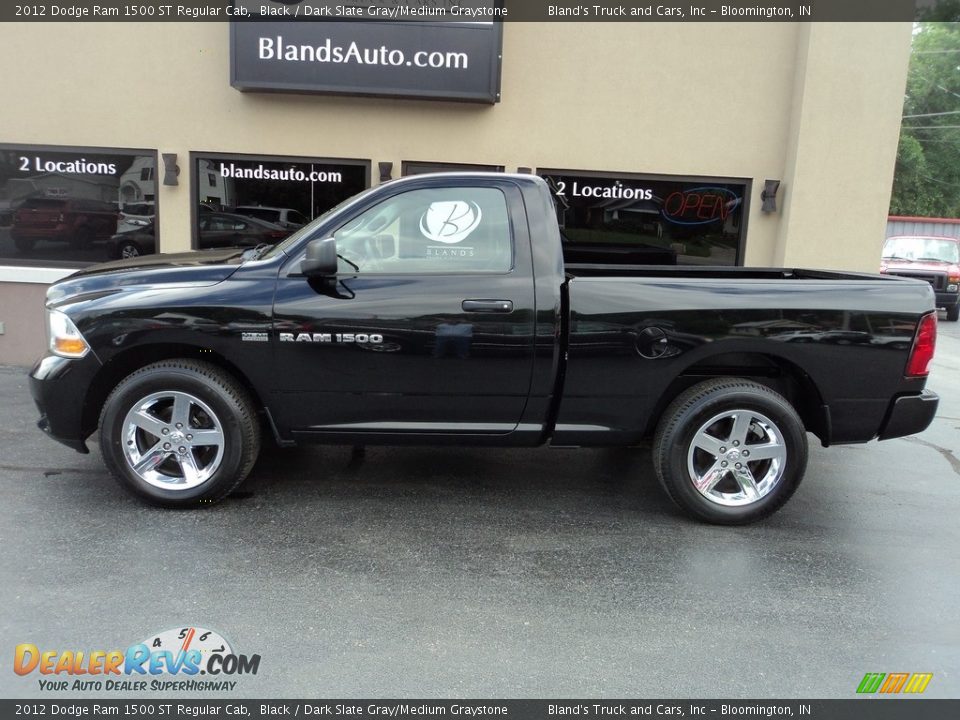 2012 Dodge Ram 1500 ST Regular Cab Black / Dark Slate Gray/Medium Graystone Photo #1