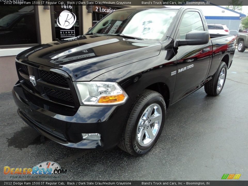 2012 Dodge Ram 1500 ST Regular Cab Black / Dark Slate Gray/Medium Graystone Photo #2