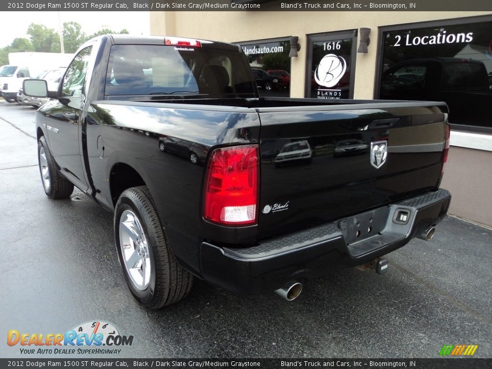 2012 Dodge Ram 1500 ST Regular Cab Black / Dark Slate Gray/Medium Graystone Photo #3