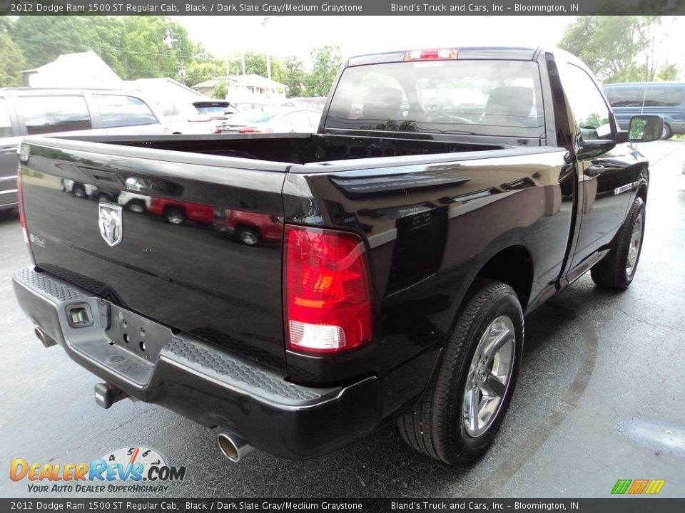 2012 Dodge Ram 1500 ST Regular Cab Black / Dark Slate Gray/Medium Graystone Photo #4