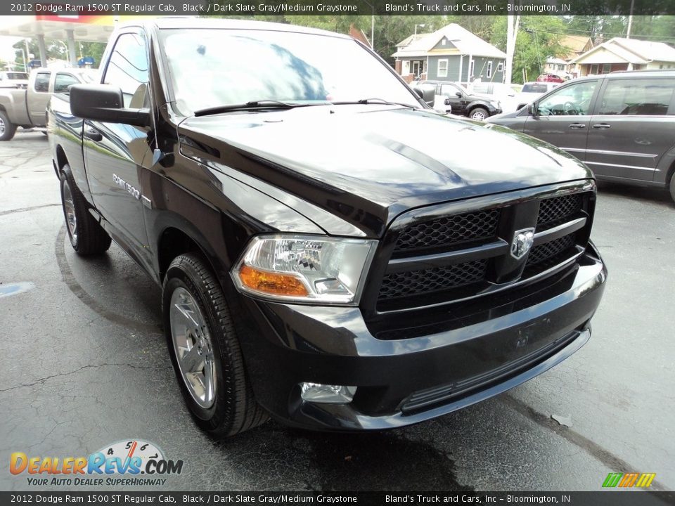 2012 Dodge Ram 1500 ST Regular Cab Black / Dark Slate Gray/Medium Graystone Photo #5