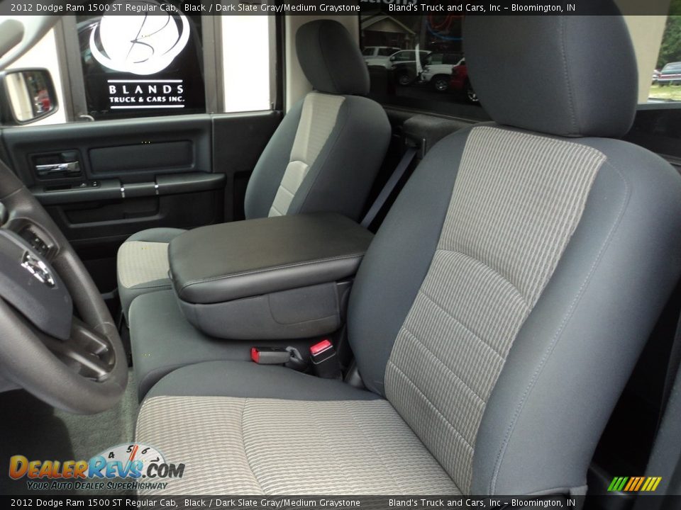 2012 Dodge Ram 1500 ST Regular Cab Black / Dark Slate Gray/Medium Graystone Photo #7