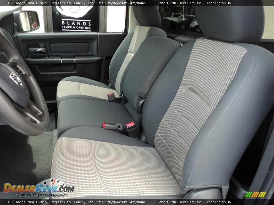 2012 Dodge Ram 1500 ST Regular Cab Black / Dark Slate Gray/Medium Graystone Photo #8