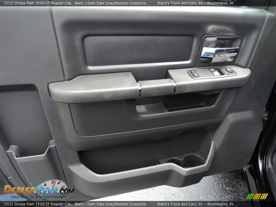2012 Dodge Ram 1500 ST Regular Cab Black / Dark Slate Gray/Medium Graystone Photo #9