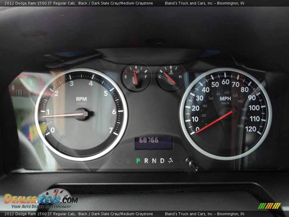 2012 Dodge Ram 1500 ST Regular Cab Black / Dark Slate Gray/Medium Graystone Photo #13