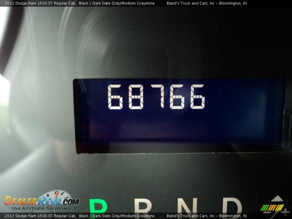 2012 Dodge Ram 1500 ST Regular Cab Black / Dark Slate Gray/Medium Graystone Photo #14