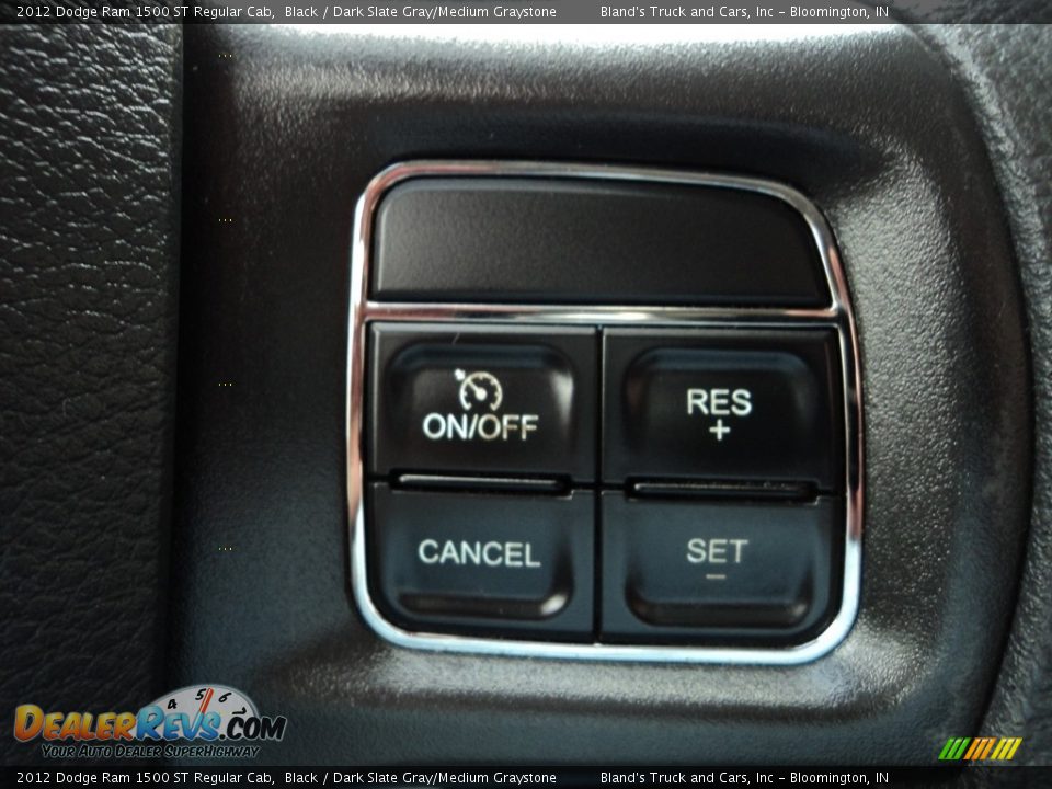 2012 Dodge Ram 1500 ST Regular Cab Black / Dark Slate Gray/Medium Graystone Photo #16