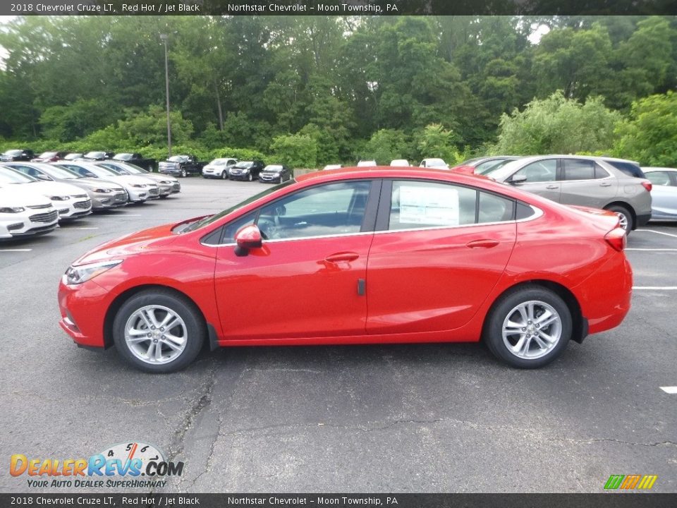 2018 Chevrolet Cruze LT Red Hot / Jet Black Photo #2