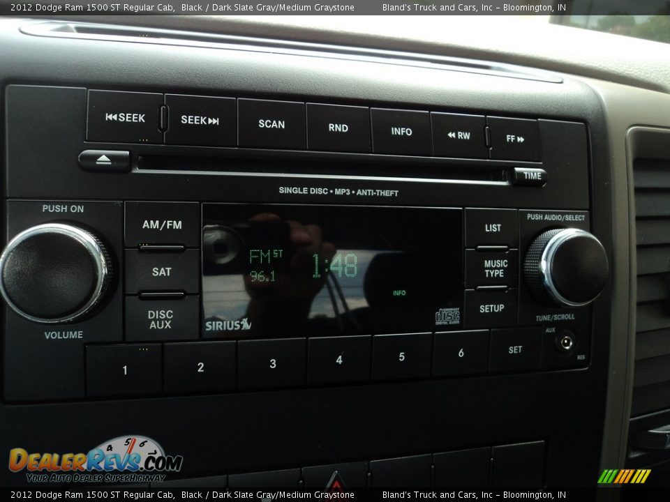 2012 Dodge Ram 1500 ST Regular Cab Black / Dark Slate Gray/Medium Graystone Photo #17
